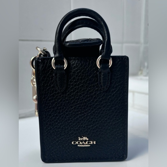 NWT Coach North South Mini Tote Bag charm/Key Chain - Picture 2 of 7